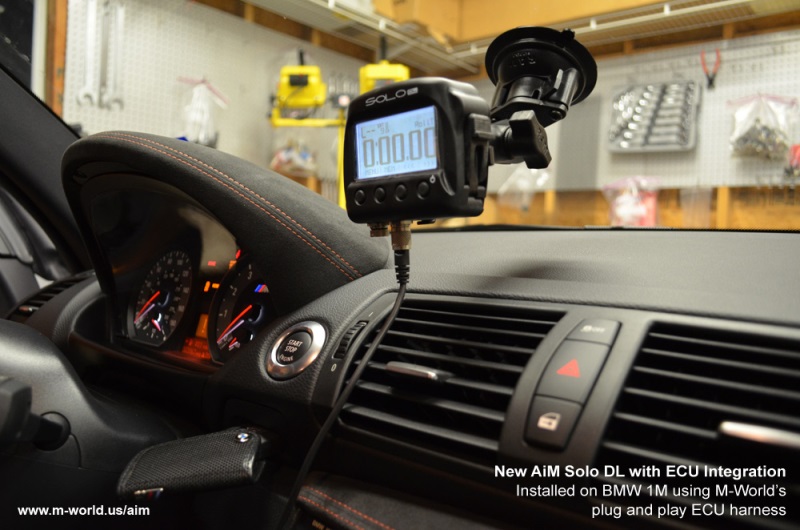 aim solo dl installed in bmw 1m using plug and play harness